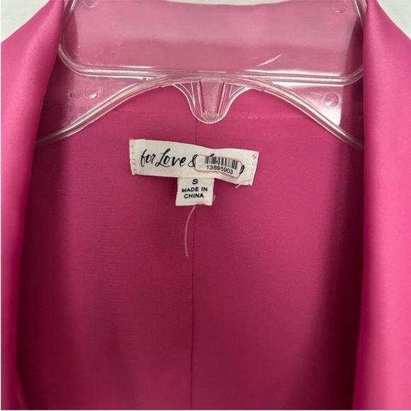 For Love & Lemons Marie Blazer Mini Dress Pink - Picture 7 of 10